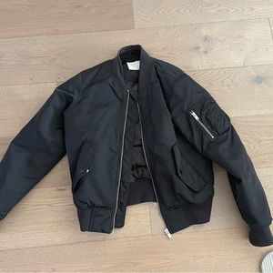 Wilfred black bomber jacket